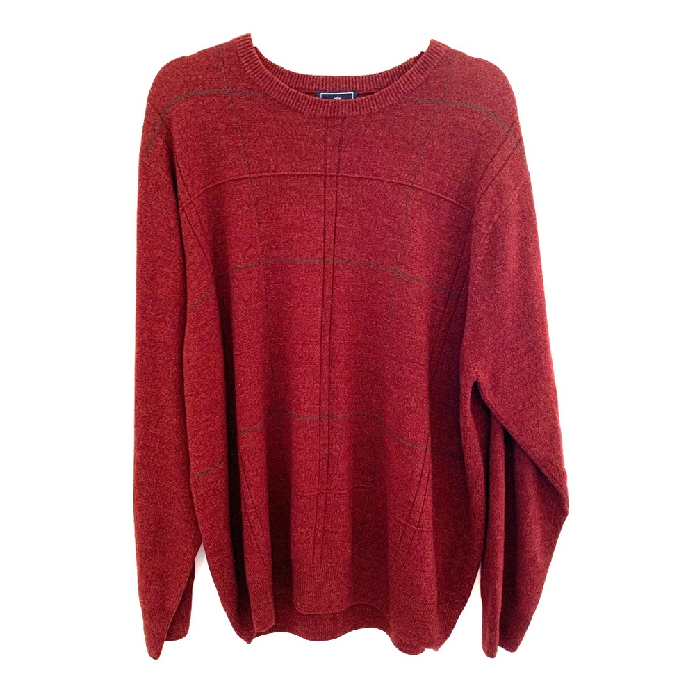 Dockers sweater Deep rust orange grey acce…